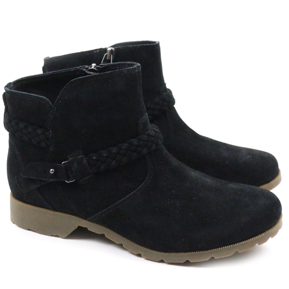 Teva Delavina Suede Black Waterproof Ankle Boots CUTE and COMFY